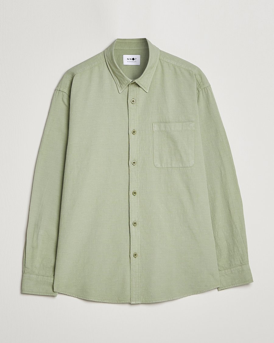 Herre | Skjorter | NN07 | Deon Jacquard Shirt Pale Green