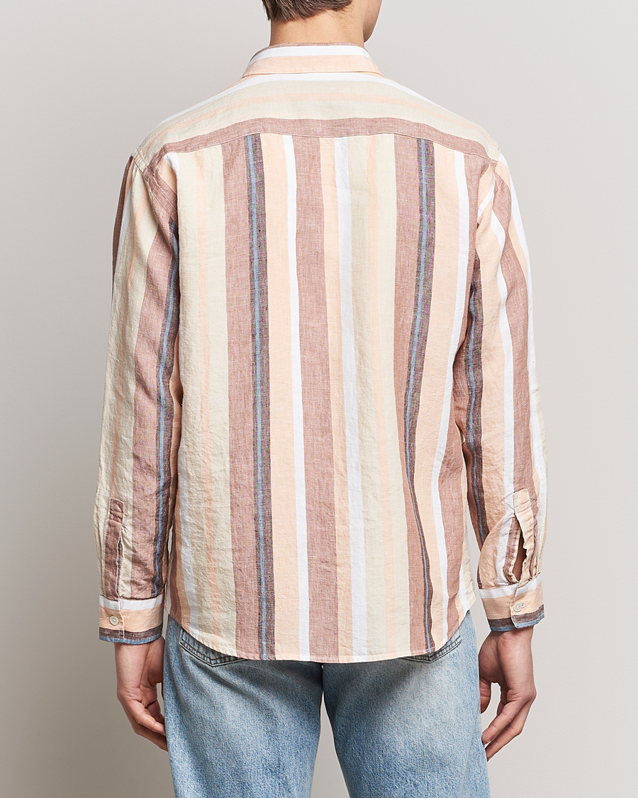 Herre | Skjorter | NN07 | Deon Linen Striped Shirt Multi