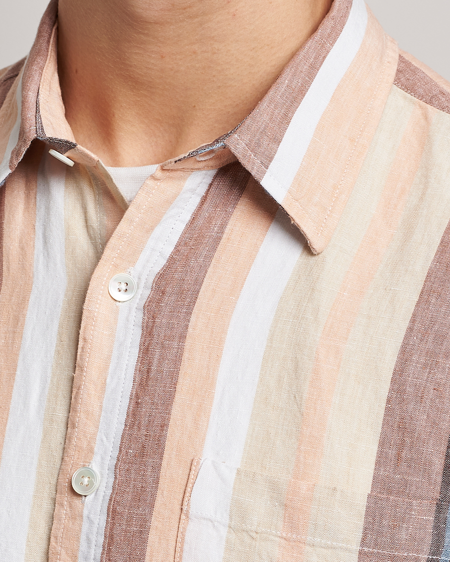 Herre | Skjorter | NN07 | Deon Linen Striped Shirt Multi