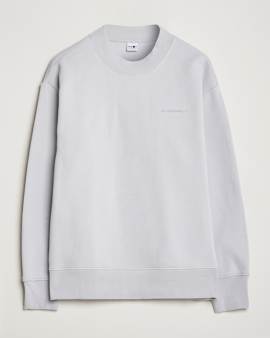 Herre | Gensere | NN07 | Briggs Mock Neck Sweater Harbour Mist