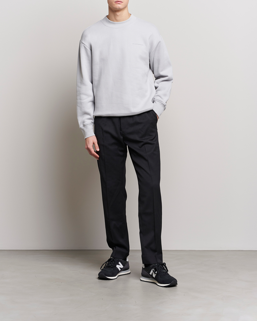 Herre | Gensere | NN07 | Briggs Mock Neck Sweater Harbour Mist