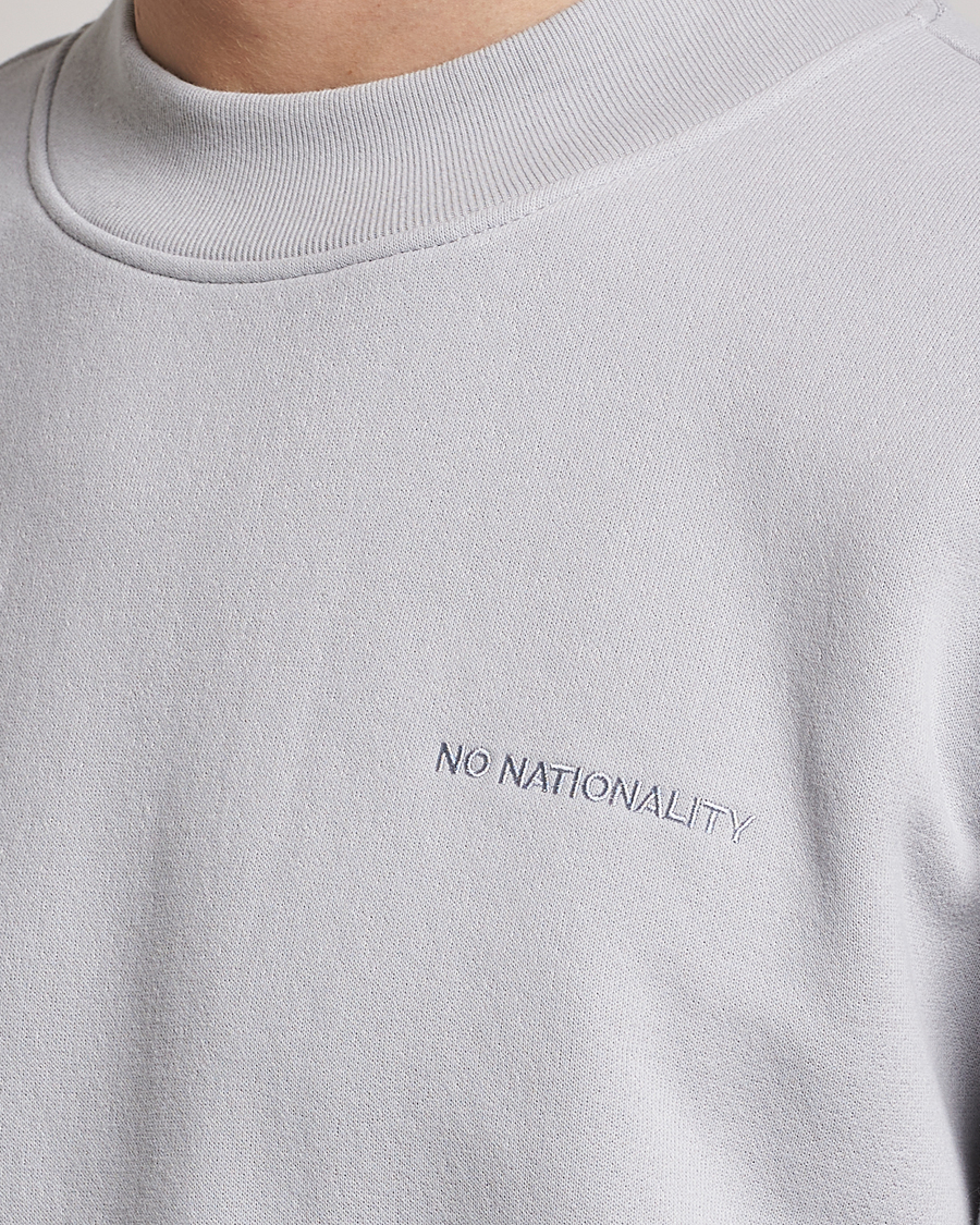 Herre | Gensere | NN07 | Briggs Mock Neck Sweater Harbour Mist