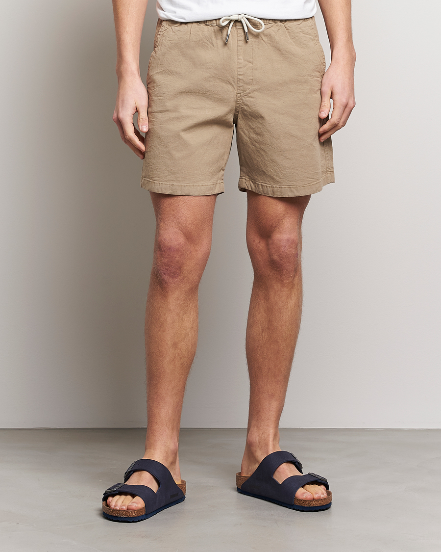 Herre | Shorts | NN07 | Gregor Tencel Drawstring Shorts Greige