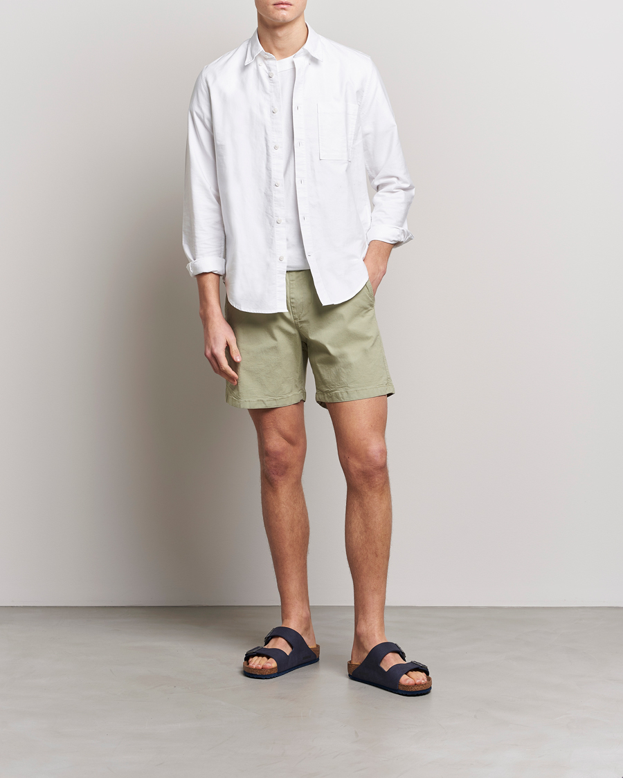 Herre | Shorts | NN07 | Gregor Tencel Drawstring Shorts Pale Green