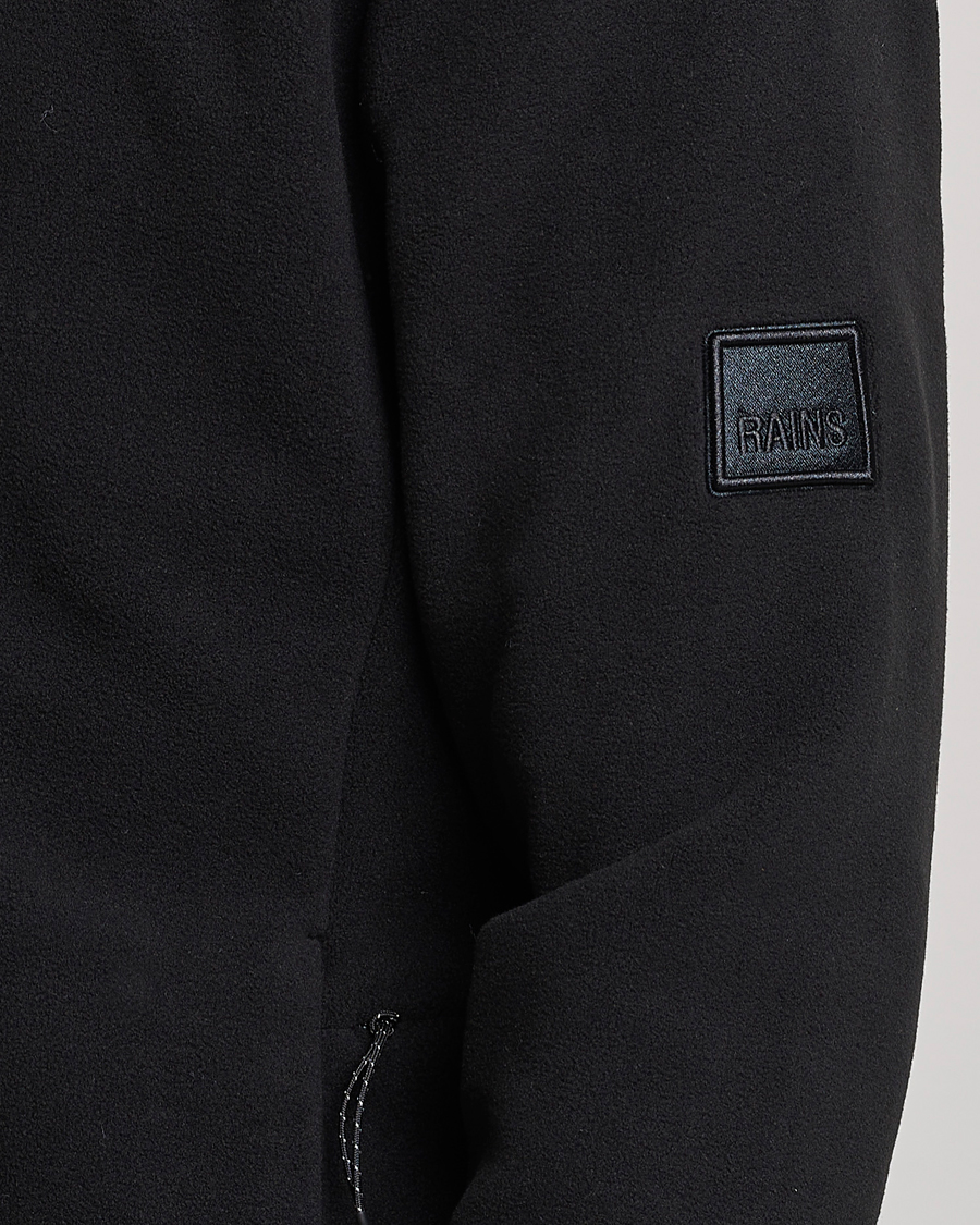 Herre | Gensere | RAINS | Fleece Half-Zip Pullover Black