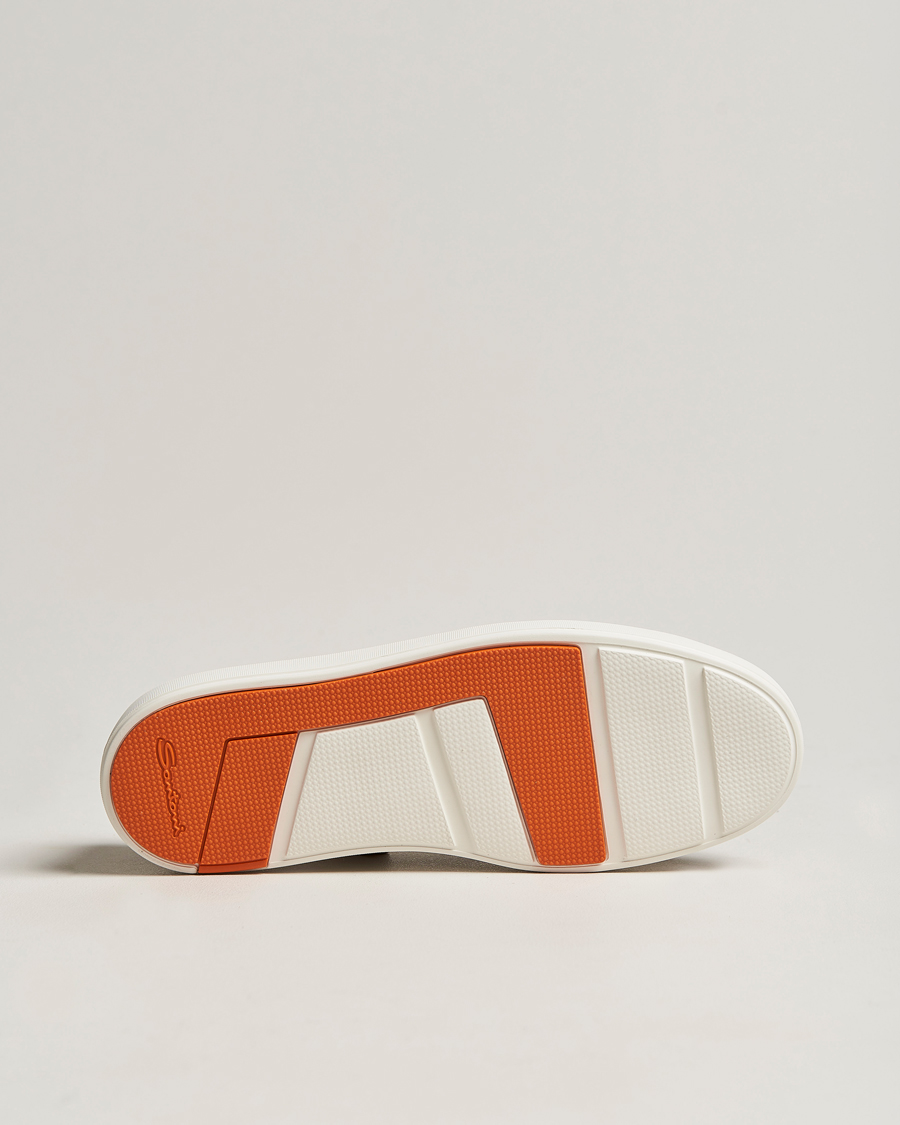 Herre | Santoni Lacetto Slip On Dark Brown Suede | Santoni | Lacetto Slip On Dark Brown Suede