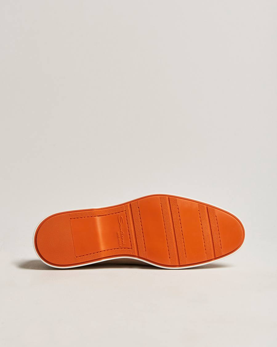 Herre | Santoni Summer Loafer Beige Suede | Santoni | Summer Loafer Beige Suede