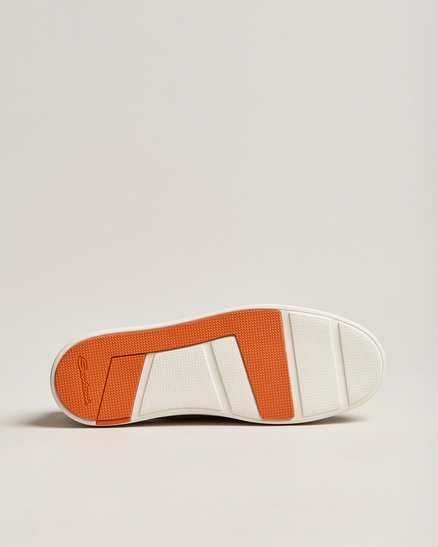 Herre | Santoni Plain Sneaker Dark Brown Suede | Santoni | Plain Sneaker Dark Brown Suede