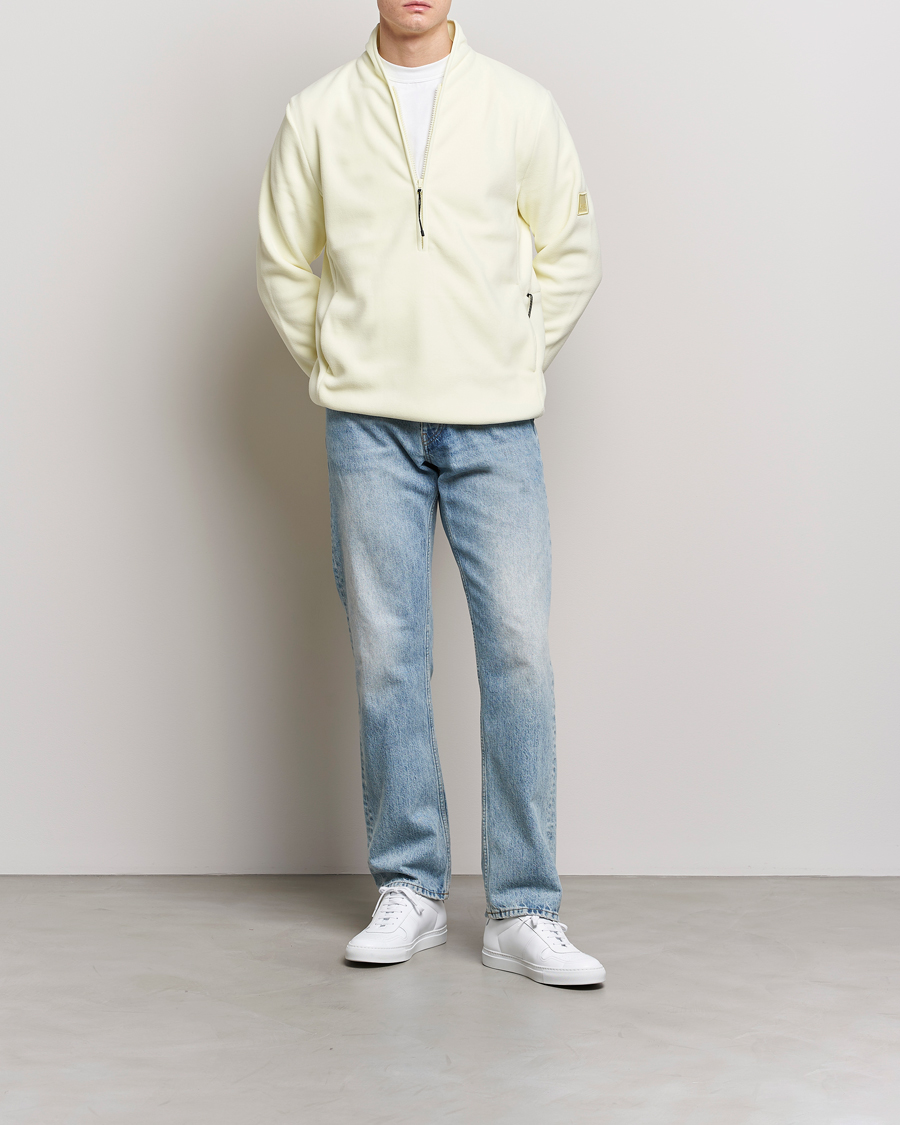 Herre | Gensere | RAINS | Fleece Half-Zip Pullover Straw