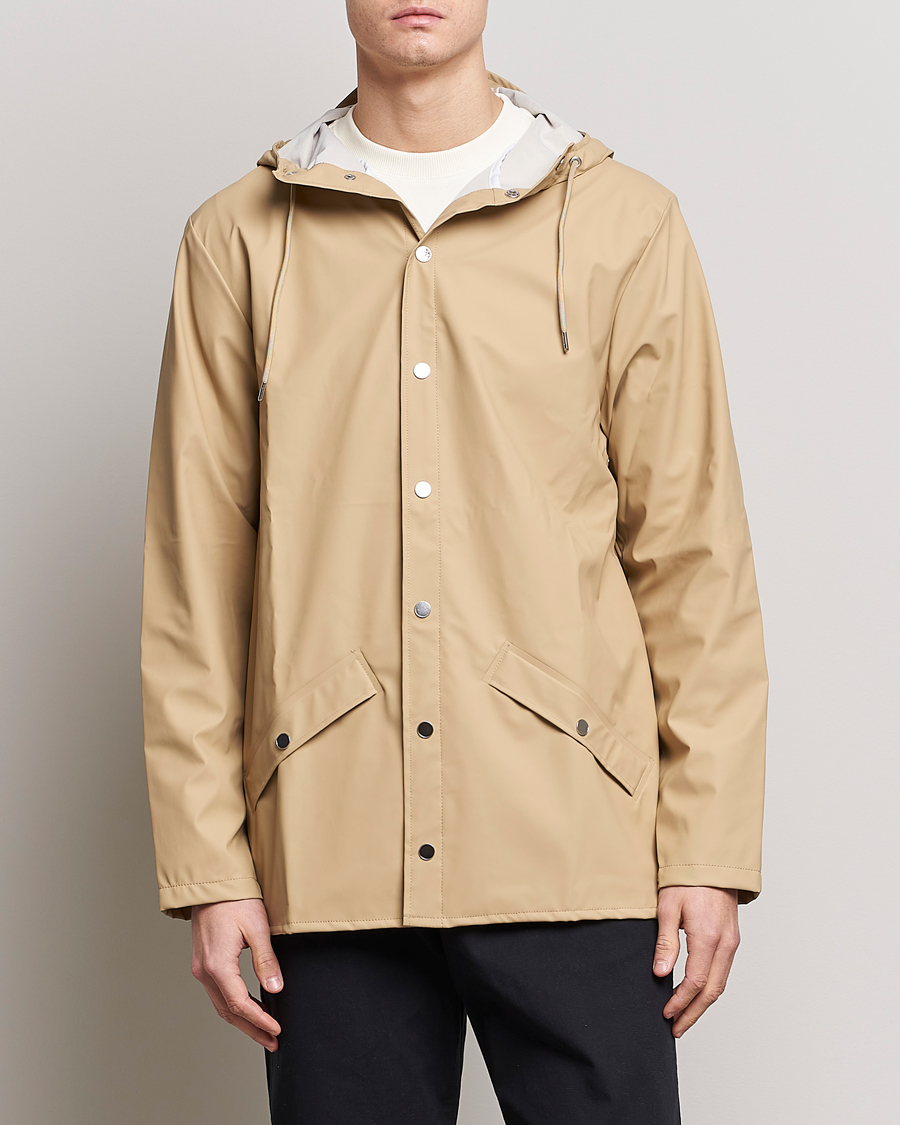 Herre | Møt Regnet Med Stil | RAINS | Jacket Sand