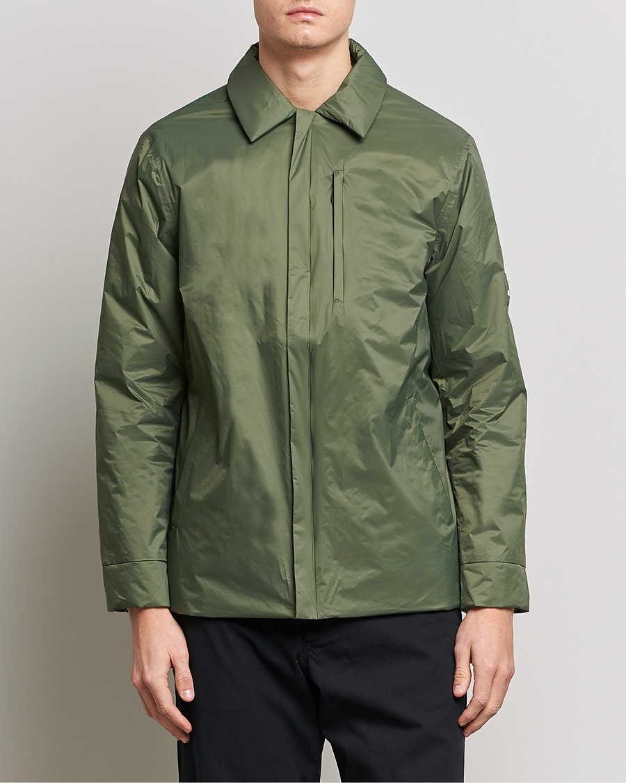 Herre | RAINS | RAINS | Fuse Shirt Jacket Evergreen