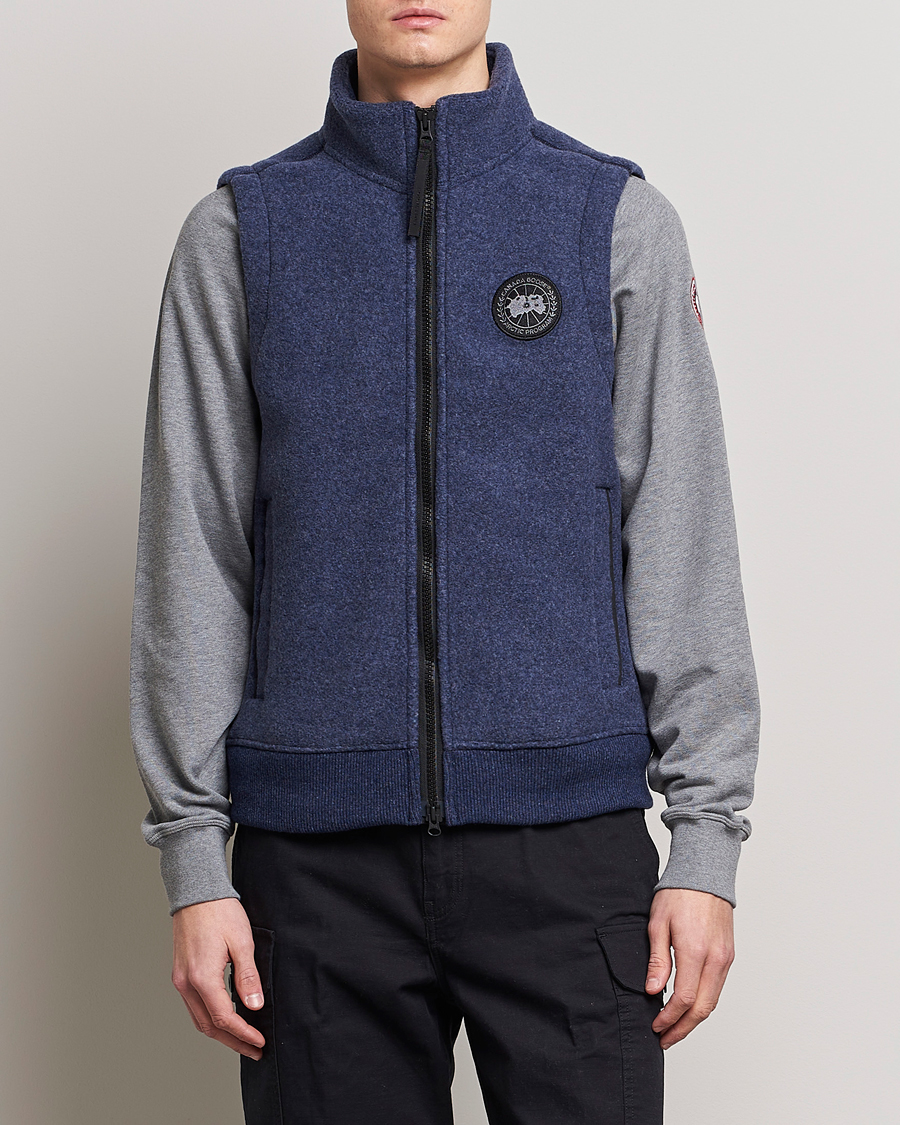 Herre | Høstjakker | Canada Goose | Mersey Fleece Vest Atlantic Navy