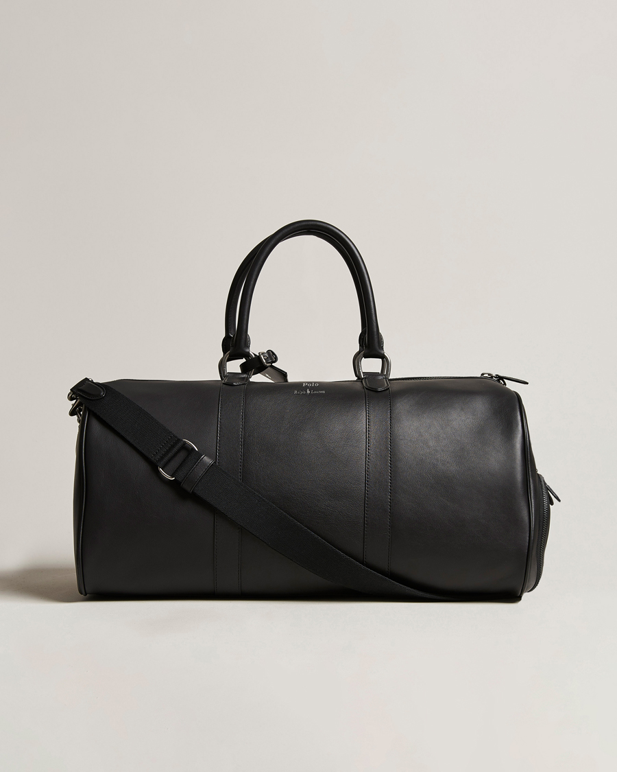 Herre | Polo Ralph Lauren Leather Duffle Bag Black | Polo Ralph Lauren | Leather Duffle Bag Black