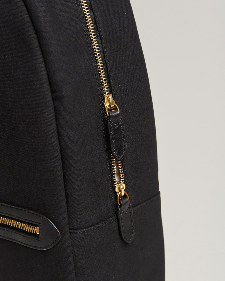 Herre | Polo Ralph Lauren Canvas/Leather Backpack Black | Polo Ralph Lauren | Canvas/Leather Backpack Black