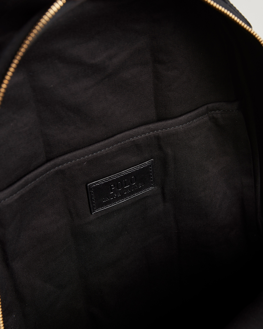 Herre | Polo Ralph Lauren Canvas/Leather Backpack Black | Polo Ralph Lauren | Canvas/Leather Backpack Black