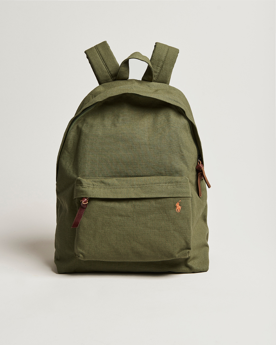 Herre | Polo Ralph Lauren Canvas Backpack Dark Sage | Polo Ralph Lauren | Canvas Backpack Dark Sage