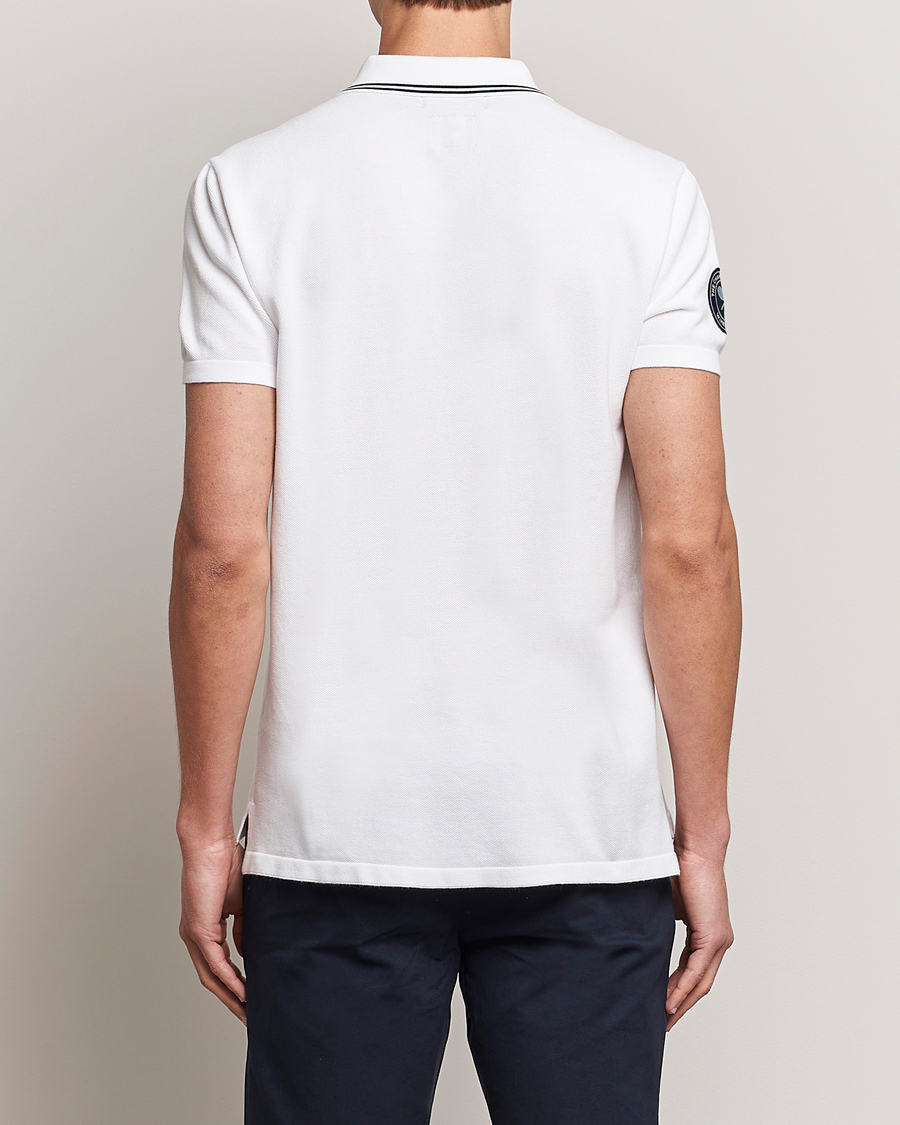 Herre | Pikéer | Polo Ralph Lauren | Custom Slim Fit Wimbledon Polo Ceramic White