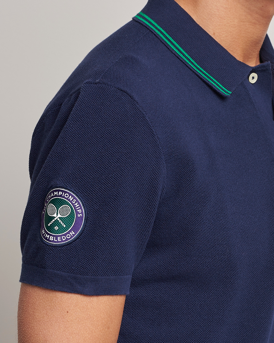 Herre | Pikéer | Polo Ralph Lauren | Custom Slim Fit Wimbledon Polo Refined Navy