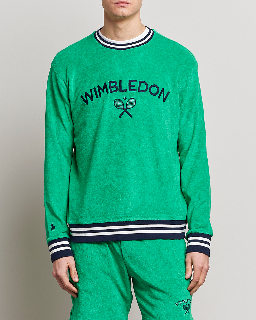 Herre | Gensere | Polo Ralph Lauren | Wimbledon Terry Sweatshirt Stem Green