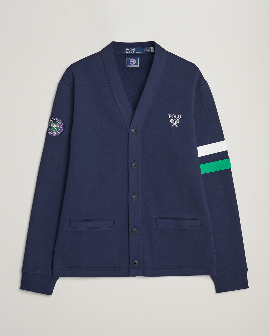 Herre | Gensere | Polo Ralph Lauren | Wimbledon Knitted Cardigan Refined Navy