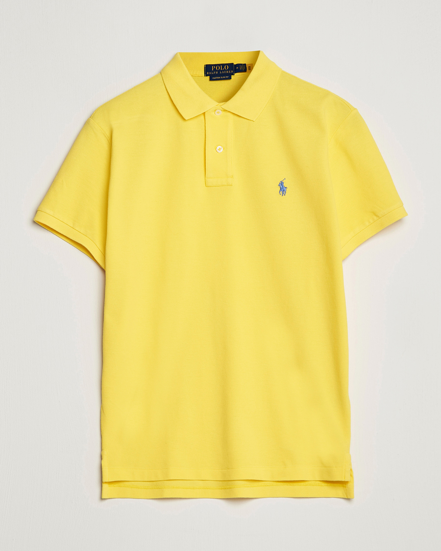 Herre | Pikéer | Polo Ralph Lauren | Custom Slim Fit Polo Lemon Crush