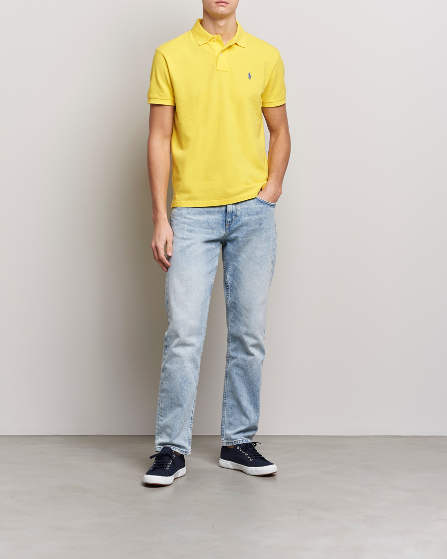 Herre | Pikéer | Polo Ralph Lauren | Custom Slim Fit Polo Lemon Crush