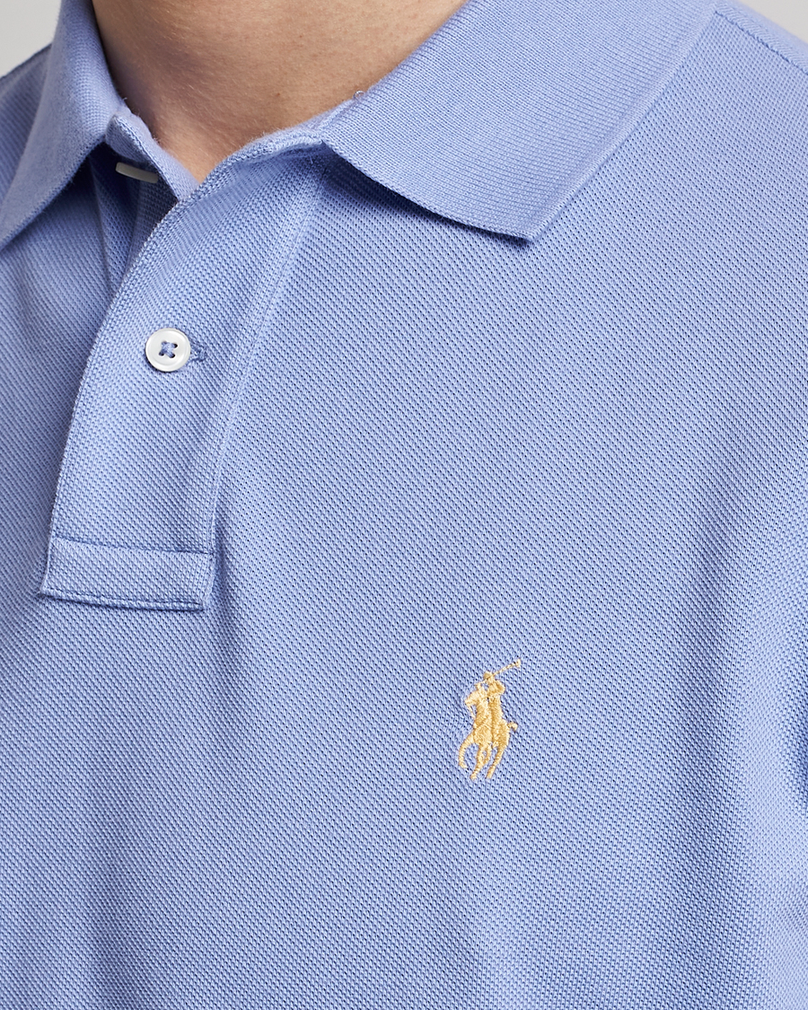 Herre | Pikéer | Polo Ralph Lauren | Custom Slim Fit Polo Lafayette Blue