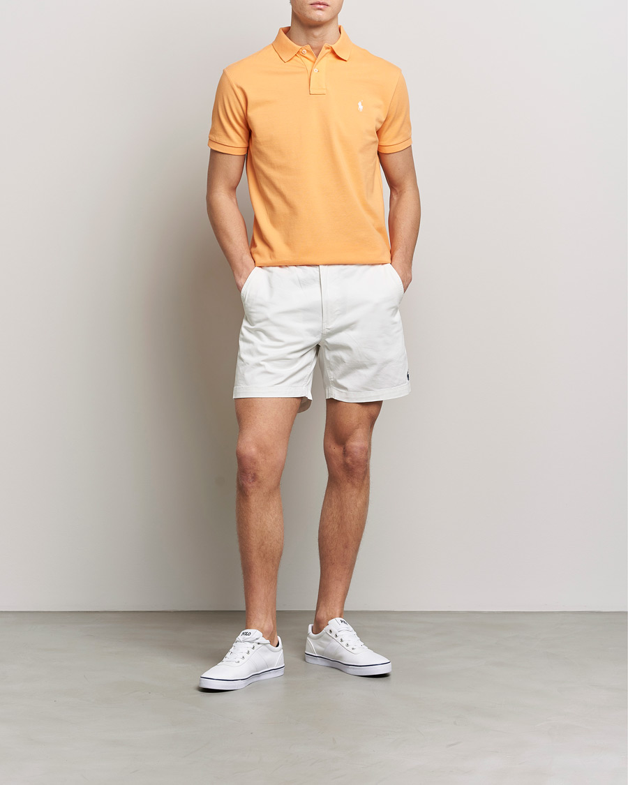 Herre | Pikéer | Polo Ralph Lauren | Custom Slim Fit Polo Key West Orange