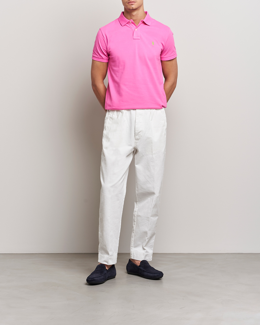 Herre | Pikéer | Polo Ralph Lauren | Custom Slim Fit Polo Dalia Pink