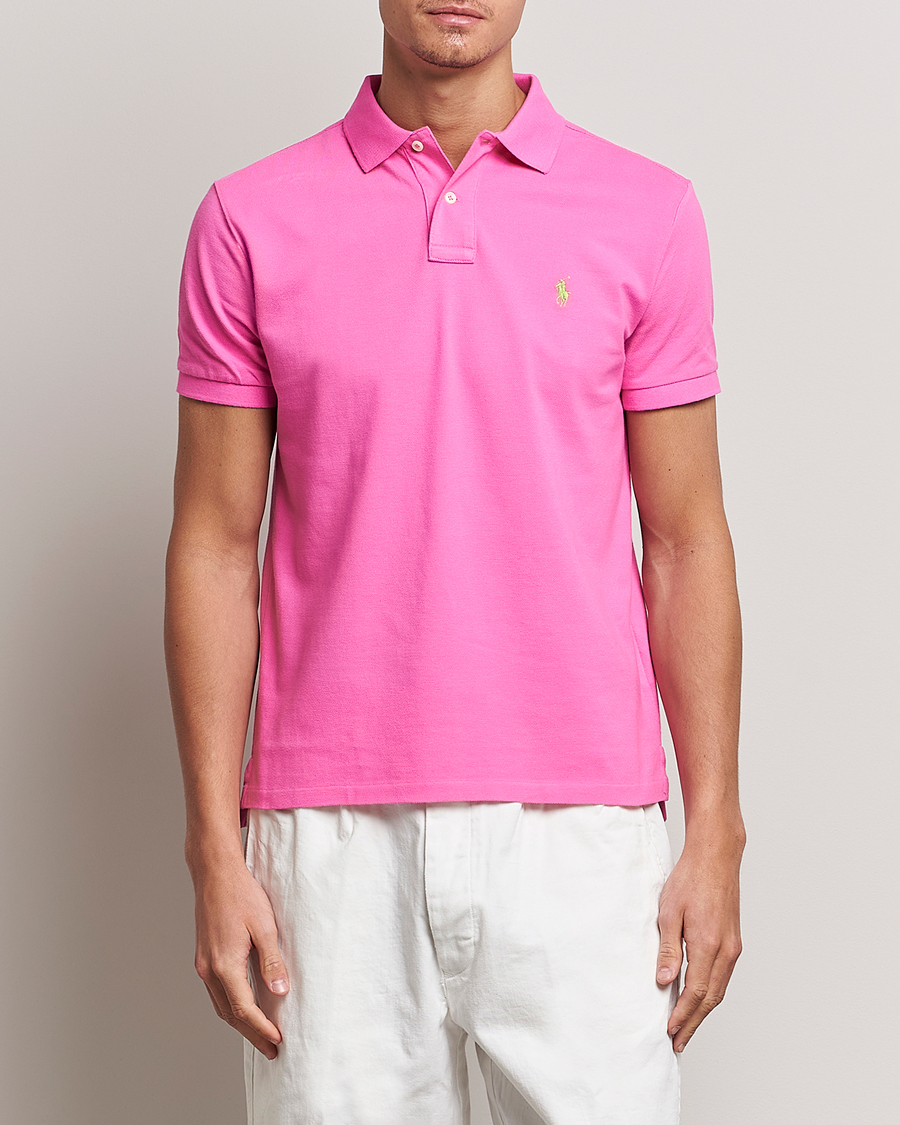 Herre | Pikéer | Polo Ralph Lauren | Custom Slim Fit Polo Dalia Pink