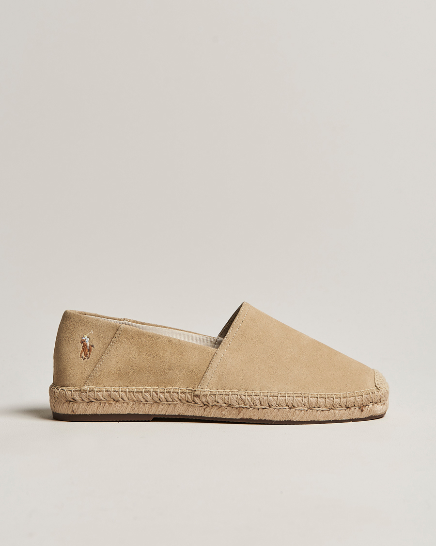 Herre | Polo Ralph Lauren Cevio Suede Espandrilles Bone | Polo Ralph Lauren | Cevio Suede Espandrilles Bone