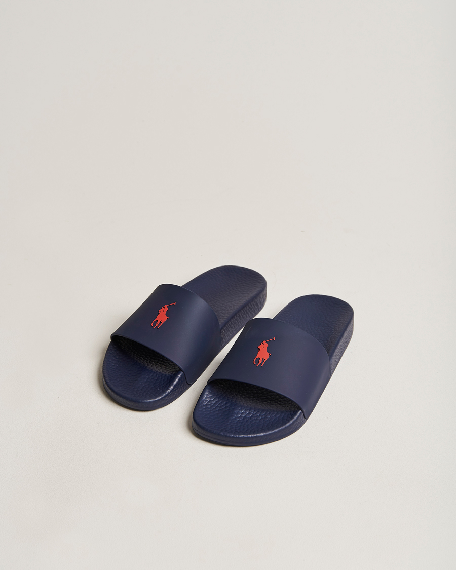 Herre | Sandaler og tøfler | Polo Ralph Lauren | Logo Slides Navy