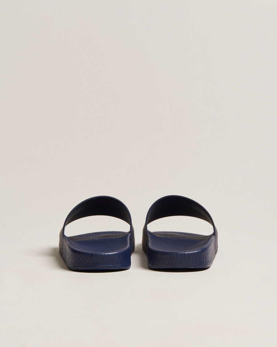 Herre | Polo Ralph Lauren Logo Slides Navy | Polo Ralph Lauren | Logo Slides Navy