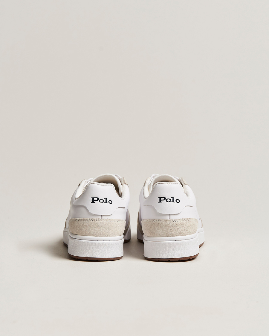 Herre | Sneakers | Polo Ralph Lauren | CRT Leather/Suede Sneaker White/Navy