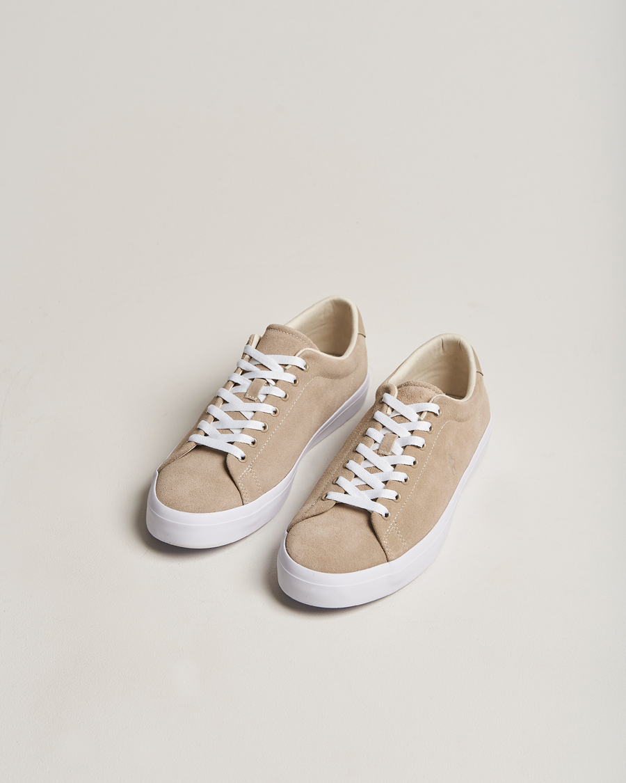 Herre |  | Polo Ralph Lauren | Longwood Suede Sneaker Straw Khaki