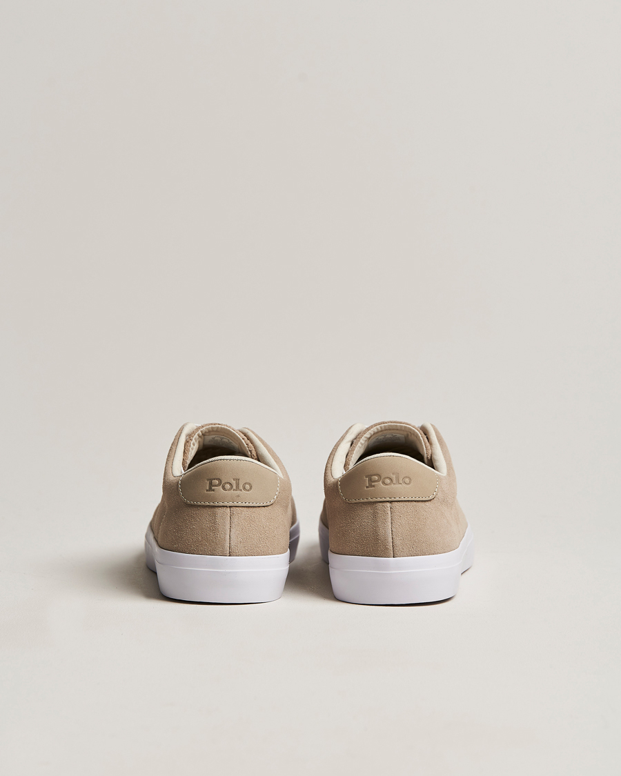 Herre | Longwood Suede Sneaker Straw Khaki | Polo Ralph Lauren | Longwood Suede Sneaker Straw Khaki