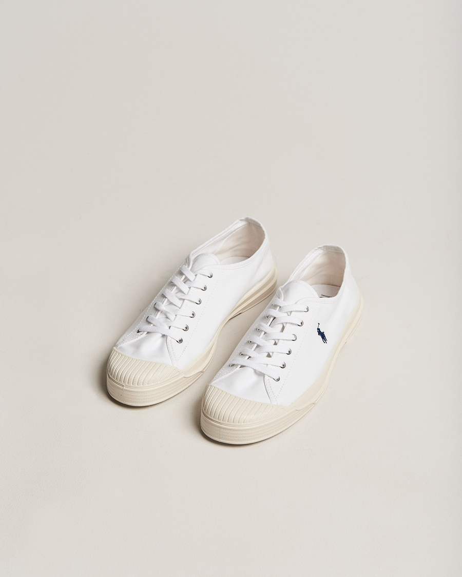 Herre |  | Polo Ralph Lauren | Paloma Canvas Sneaker White/Navy