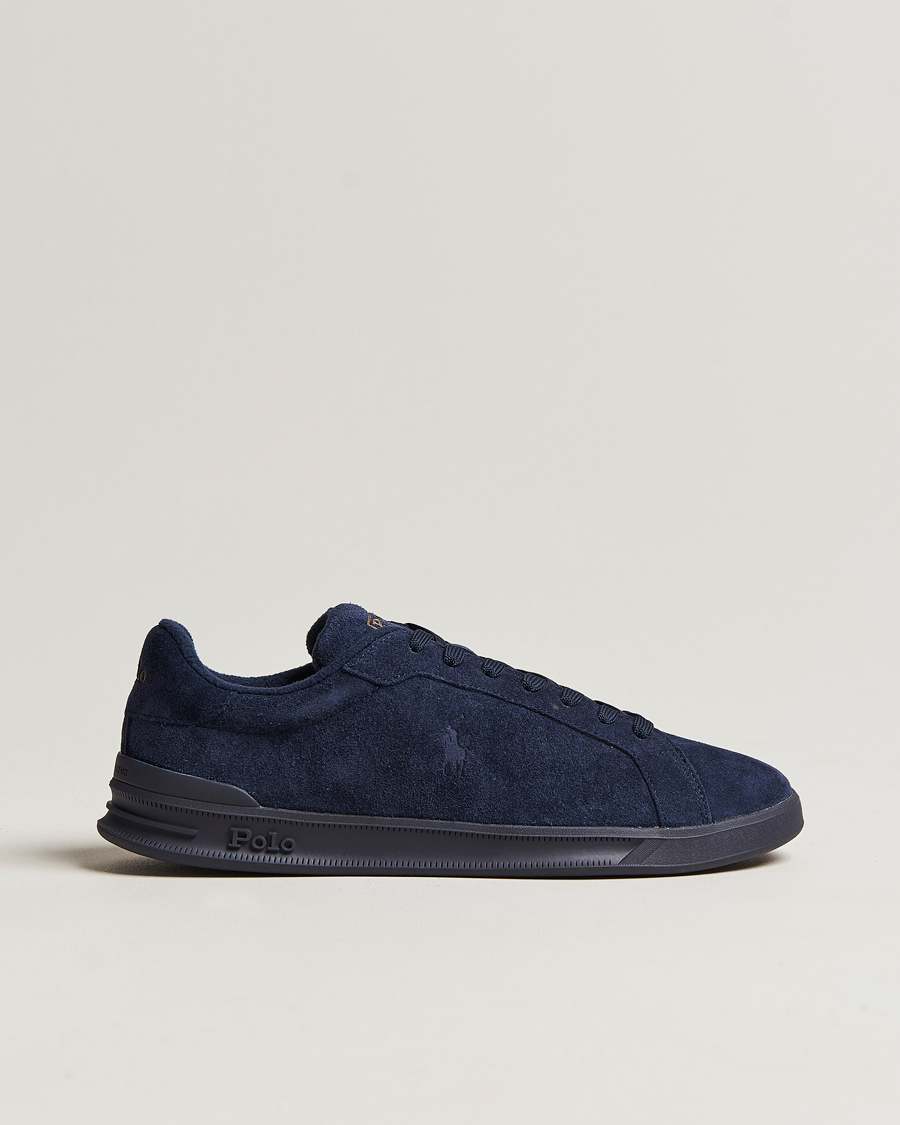 Herre | Polo Ralph Lauren Heritage Court Suede Sneaker Hunter Navy | Polo Ralph Lauren | Heritage Court Suede Sneaker Hunter Navy