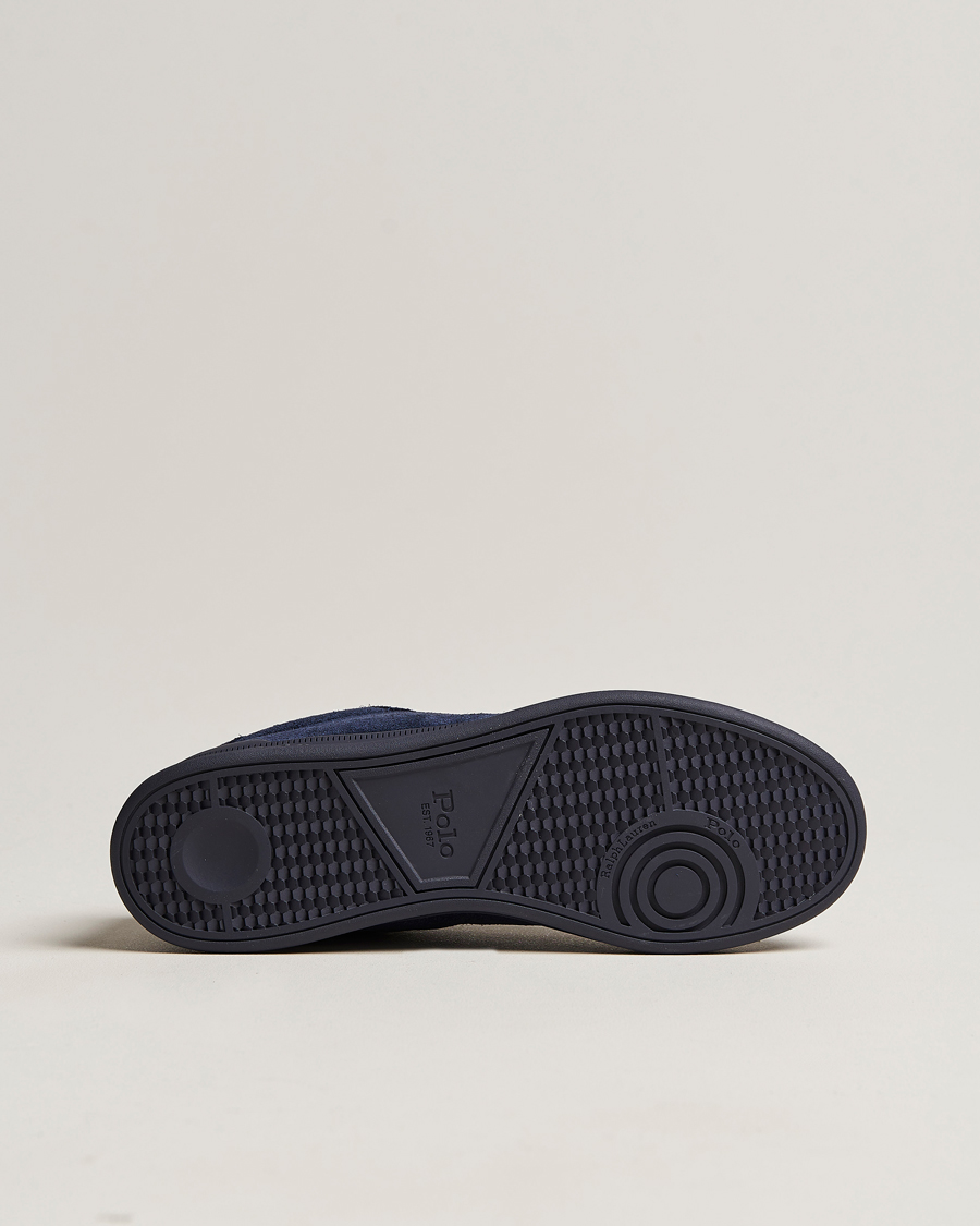 Herre | Polo Ralph Lauren Heritage Court Suede Sneaker Hunter Navy | Polo Ralph Lauren | Heritage Court Suede Sneaker Hunter Navy