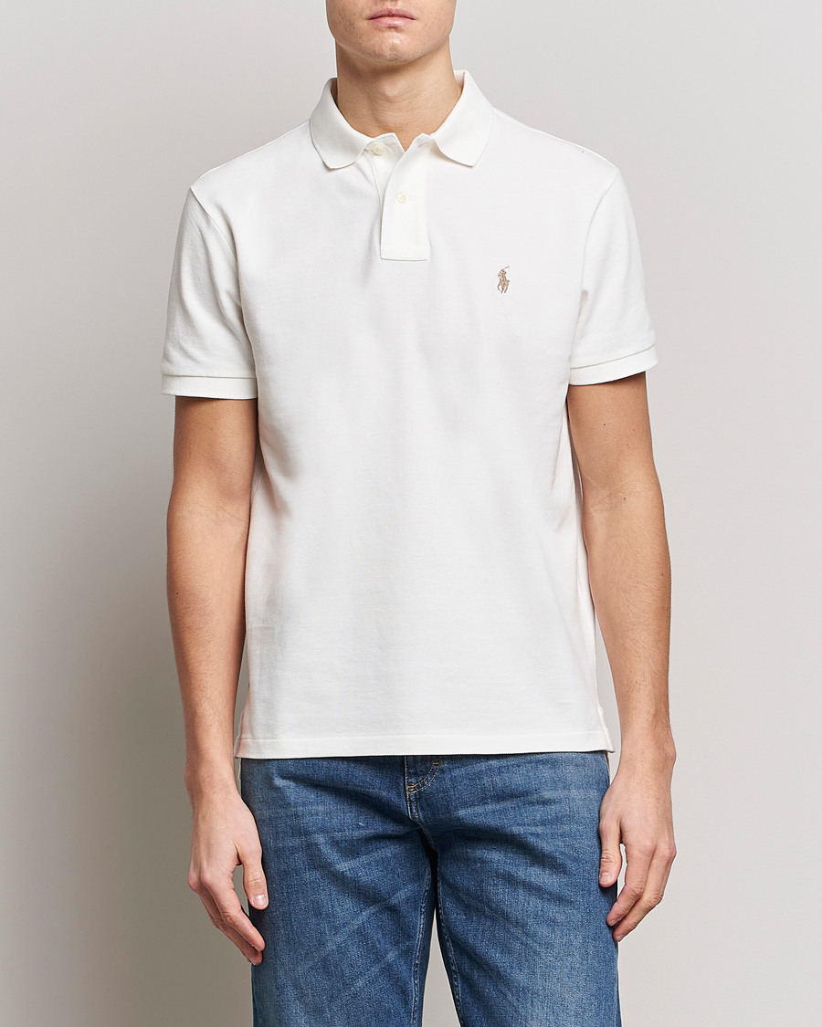 Herre | Klær | Polo Ralph Lauren | Custom Slim Fit Polo Deckwash White