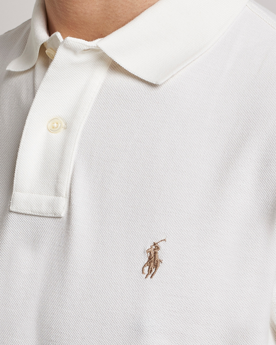 Herre | Pikéer | Polo Ralph Lauren | Custom Slim Fit Polo Deckwash White