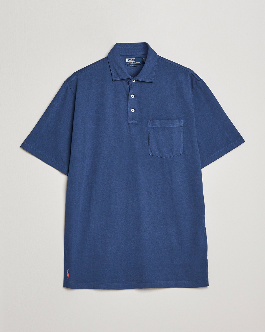 Herre | Pikéer | Polo Ralph Lauren | Cotton/Linen Polo Light Navy