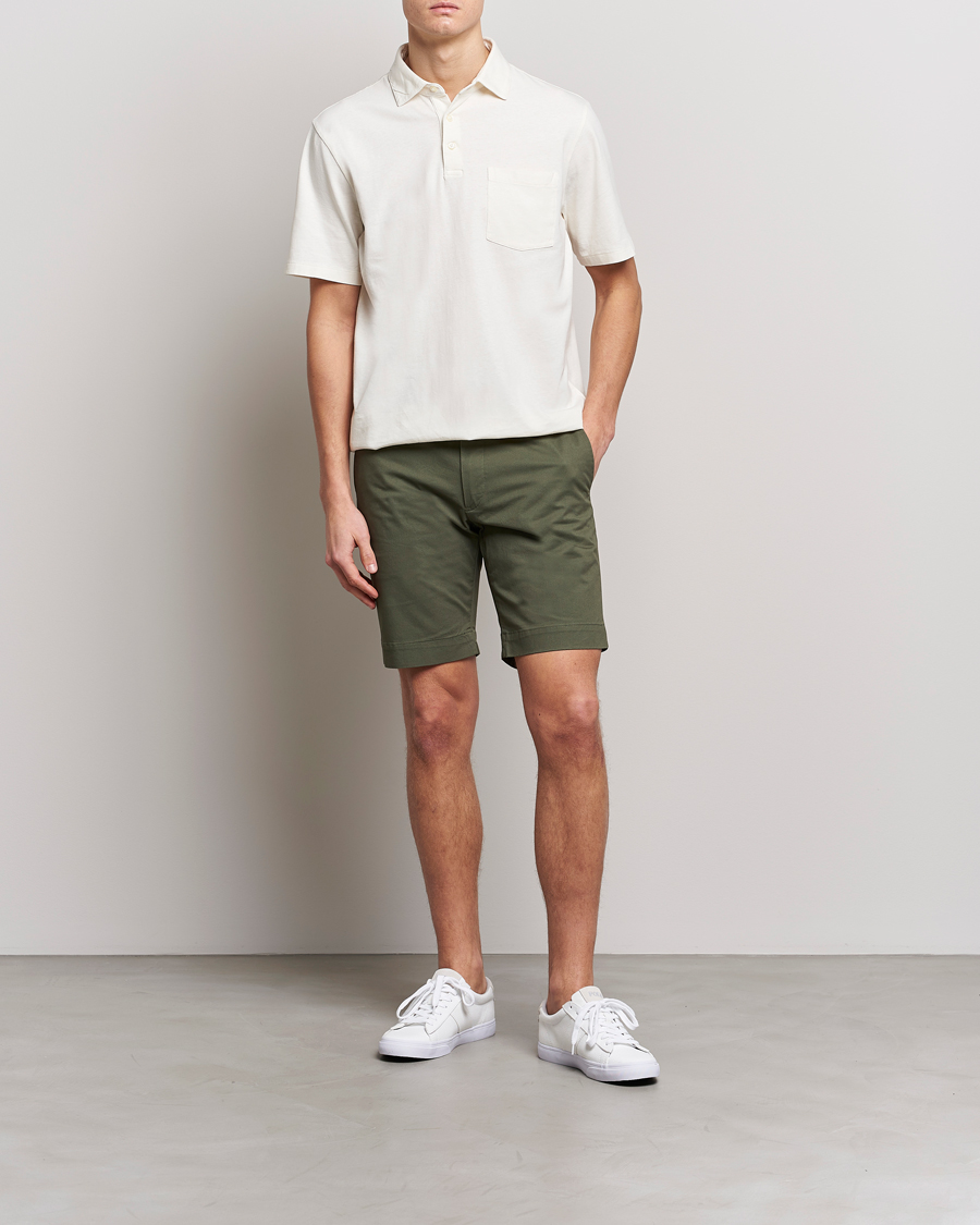 Herre | Pikéer | Polo Ralph Lauren | Cotton/Linen Polo Antique Cream