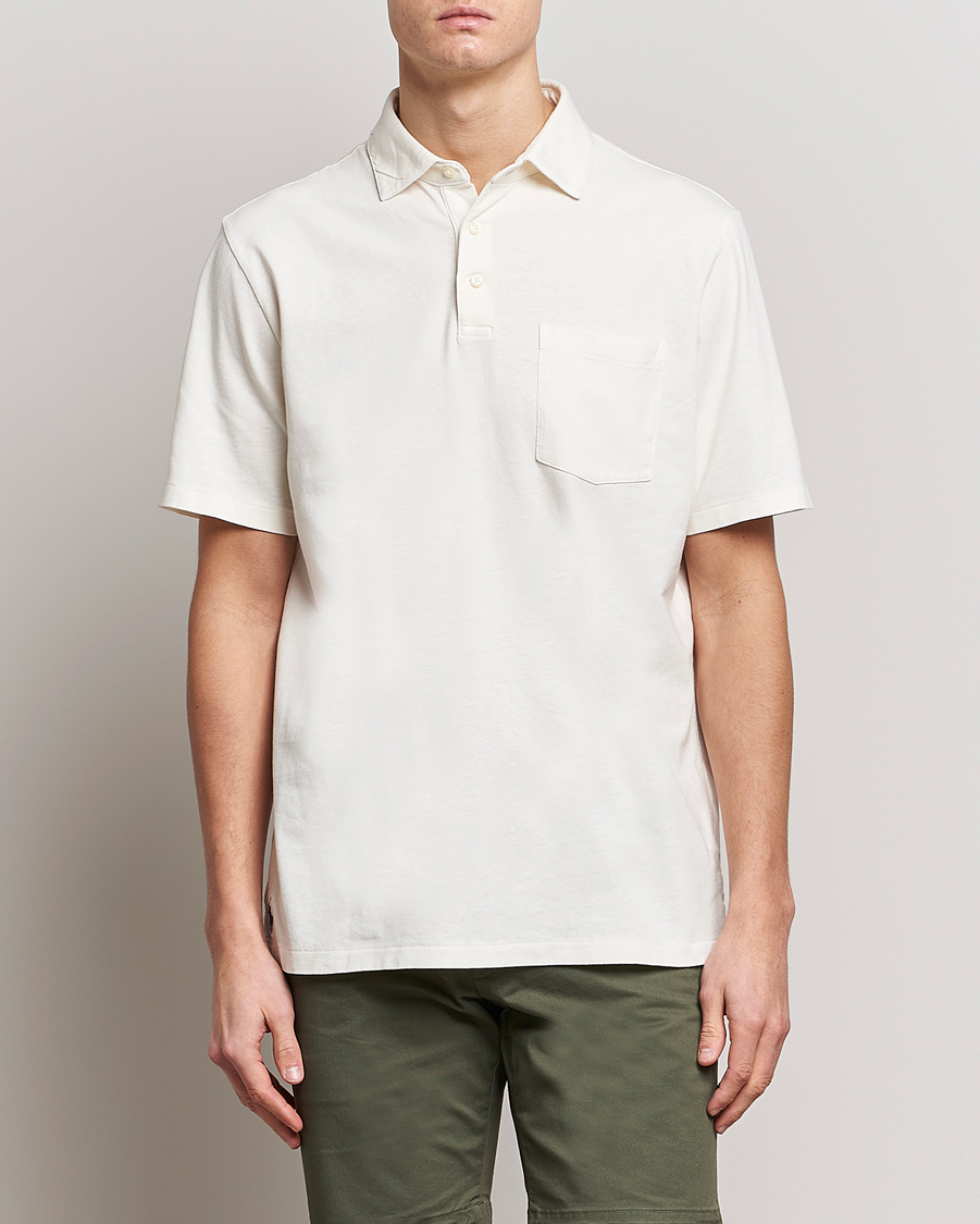 Herre | | Polo Ralph Lauren | Cotton/Linen Polo Antique Cream
