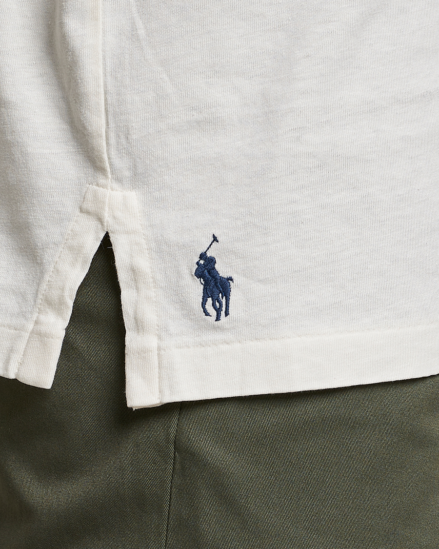 Herre | Pikéer | Polo Ralph Lauren | Cotton/Linen Polo Antique Cream