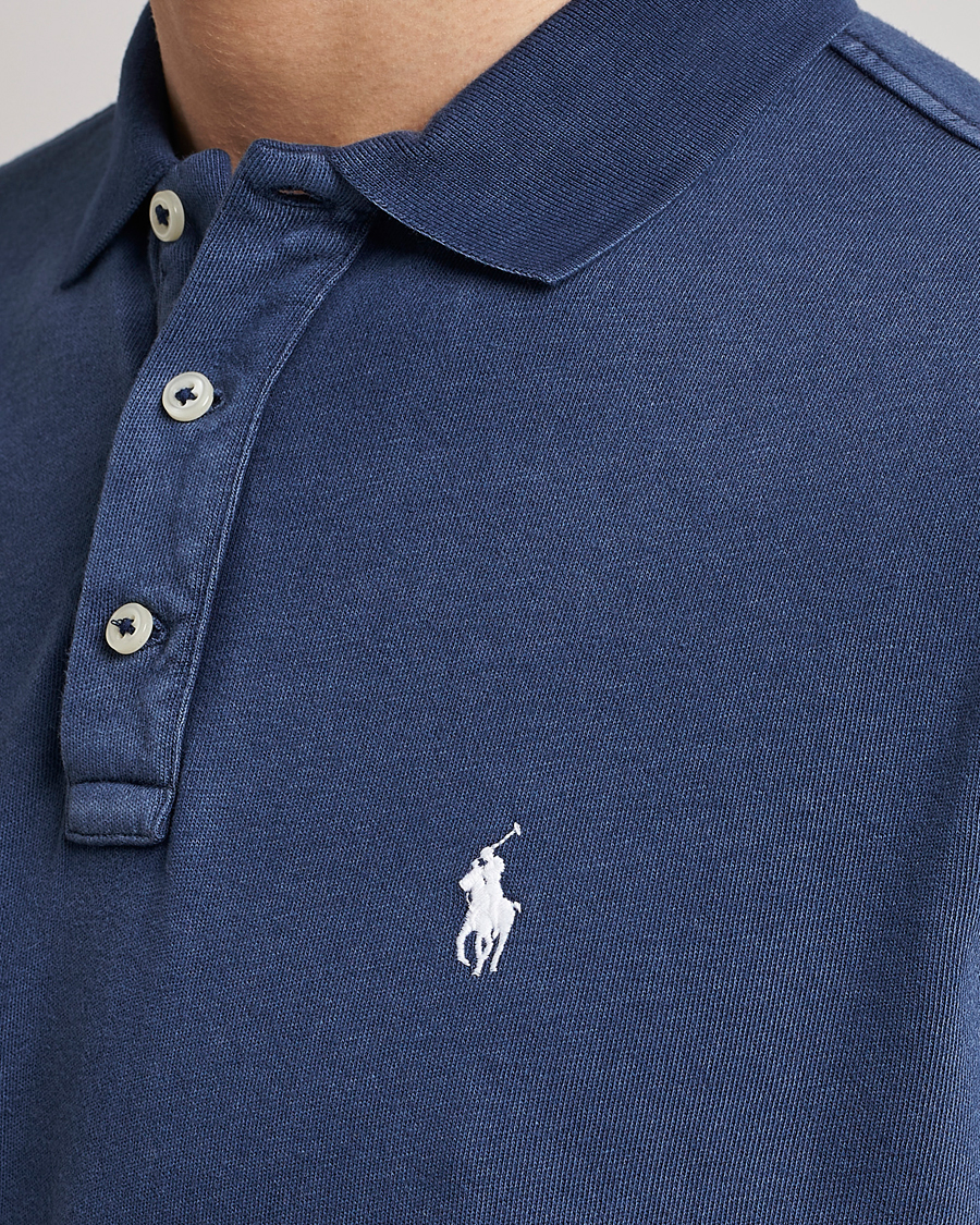 Herre | Pikéer | Polo Ralph Lauren | Custom Fit Spa Terry Polo Newport Navy