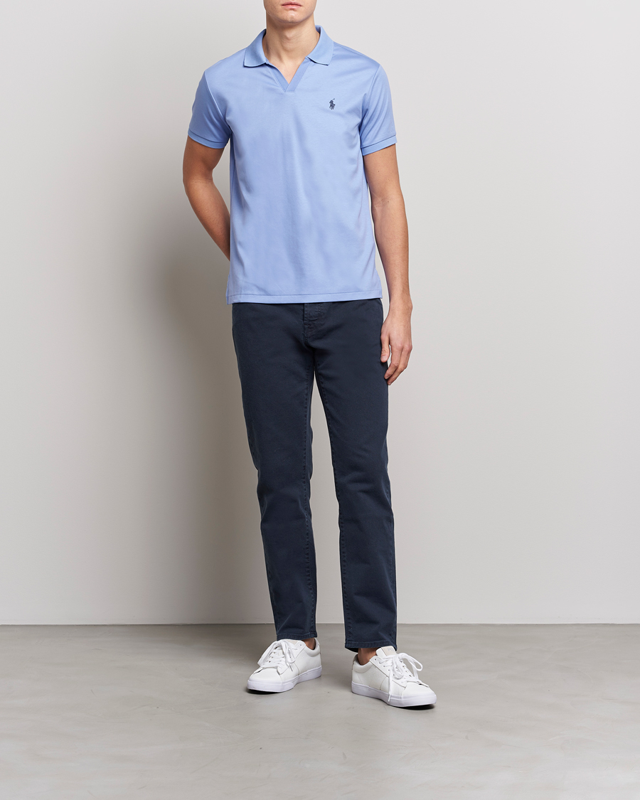 Herre | Pikéer | Polo Ralph Lauren | Luxury Pima Cotton Polo Lafayette Blue