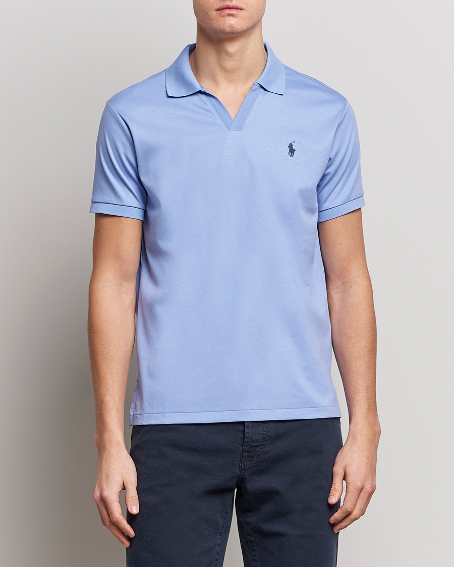 Herre | Pikéer | Polo Ralph Lauren | Luxury Pima Cotton Polo Lafayette Blue