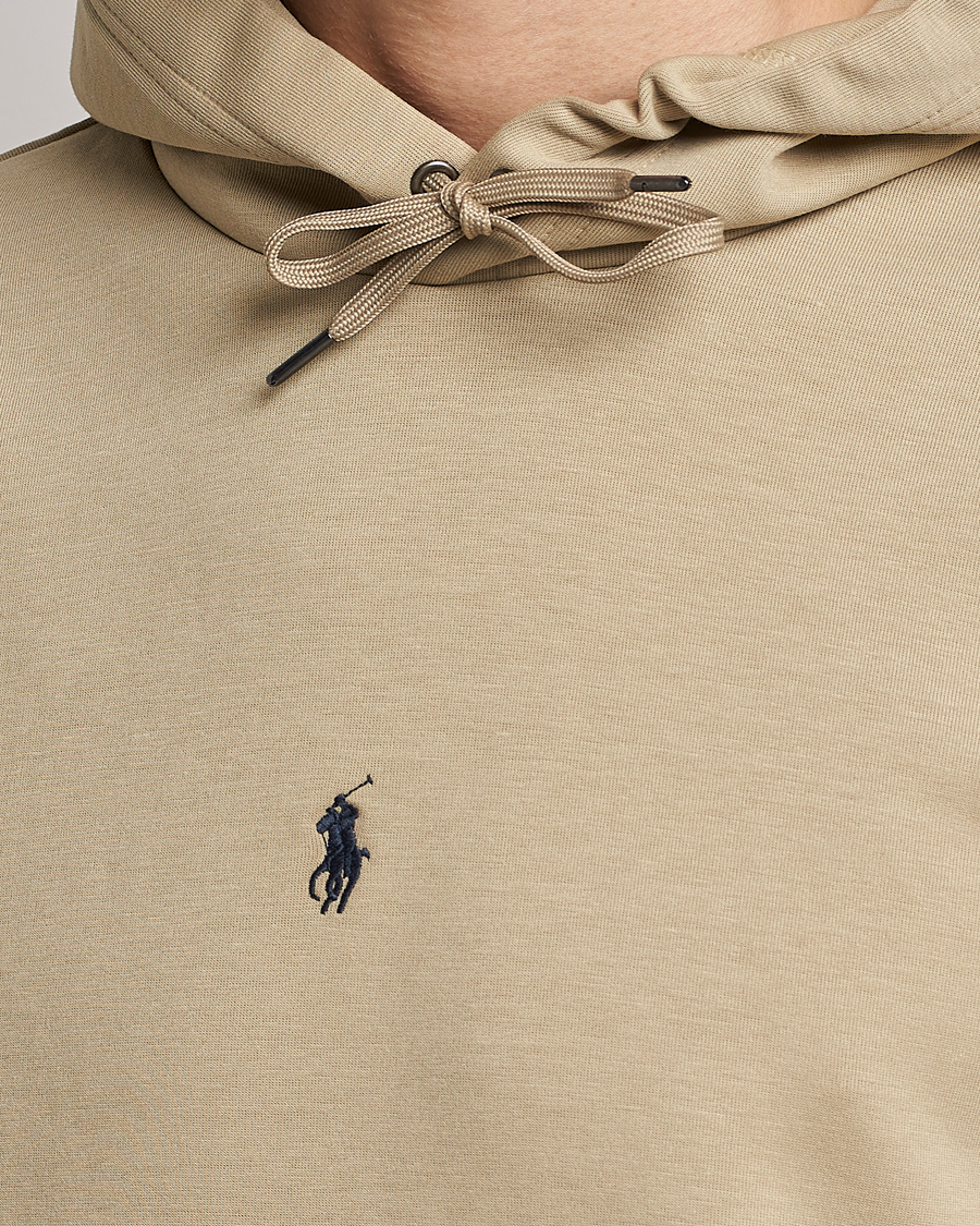 Herre | Gensere | Polo Ralph Lauren | Double Knit Center Logo Hoodie Classic Khaki