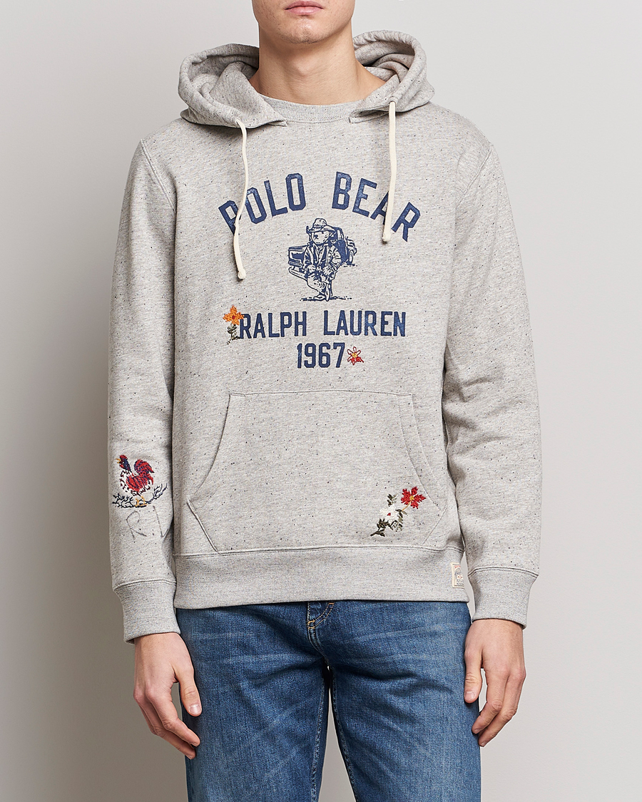 Herre |  | Polo Ralph Lauren | Vintage Fleece Polo Bear Hoodie Brooklyn Heather